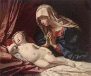 unknow artist The Modonna adoring the sleeping child oil painting reproduction